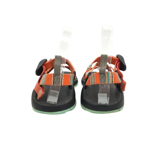 Chaco Z/1 Classic Sandals Kids Junior Size 3 Orange Blue Aztec Water Hiking - Picture 4 of 14